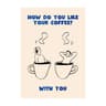 Coffee Diver Canvas Wall Art Surreal Coffee Lover Poster For Kitchen Decor 26