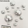 Half Disco Ball Wall Mirror Decor Metallic Reflective Art For Modern Interiors 5