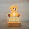 Personalized Kids Night Light Custom Name Animal Acrylic Lamp 12