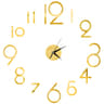Modern DIY Mirror Wall Clock Frameless Decorative Wall Clock Sticker 15