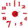 Modern DIY Mirror Wall Clock Frameless Decorative Wall Clock Sticker 19