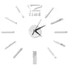 Modern DIY Mirror Wall Clock Frameless Decorative Wall Clock Sticker 23