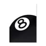 Black And White 8 Ball Canvas Wall Art Billiards Theme Poster For Modern Home Decor 7