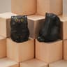 Hand Carved Wooden Cat Figurine Cute Kitten Desk Decor For Home And Car Styling 15