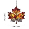 Autumn Maple Leaf Acrylic Suncatcher Thanksgiving Window Hanging Decor 7