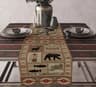 Aztec Boho Linen Table Runner Geometric Tribal Dining Table Decor 15
