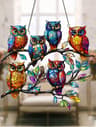 Colorful Owl Hanging Light Decorative Pendant Animal Home Decor 6