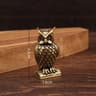 Handmade Brass Owl Figurine Boho Desk Decor Small Luxury Ornament 7