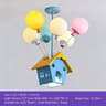 Kids Balloon Chandelier Wooden Ceiling Light For Bedroom And Playroom Decor 11
