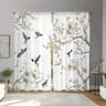 Floral Bird Print Curtains Elegant Window Drapes For Living Room And Bedroom 5