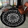 Viking Tree Of Life Round Area Rug Non Slip Decorative Floor Mat 9