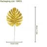 Artificial Tropical Palm Leaves Decor Set For Party Jungle Theme Styling 12
