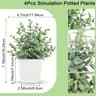 Mini Artificial Potted Plants Set For Home Table Decor And Styling 12