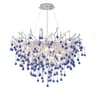 Luxury Crystal Branch Chandelier Modern Teardrop Ceiling Light For Living Room Dining Space 9