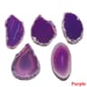 Natural Agate Geode Slice Pendant Healing Crystal Stone For Jewelry And Home Decor 12