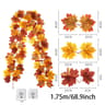 Autumn Maple Leaf Garland Fall Decor Artificial Vine For Home And Events 6