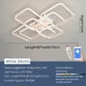 EverGlow Modern LED Chandelier Ceiling Light For Living Room Bedroom 11