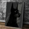Doberman Wall Art Modern Dog Canvas Print Black Dog Painting Decor 16