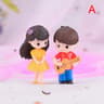Enchanted Mini Fairy Garden Couple Stool Decor Set 28