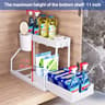 SlideEase 2 Tier Under Sink Organizer Pull Out Storage Drawer 9