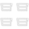 FreshSort Fridge Organizer Divider Clips Adjustable Shelf Partition Set 6