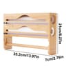 BambooCut Wall Mounted Wrap Dispenser Organizer 5