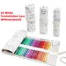 Canvas Roll Up Pencil Case Organizer For Pens Brushes And School Supplies 26