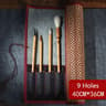 Chinese Style Bamboo Brush Holder Roll Up Case For Calligraphy Art Supplies 6