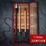 Chinese Style Bamboo Brush Holder Roll Up Case For Calligraphy Art Supplies 7