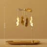 Gold Rotating Tealight Candle Holder For Home And Wedding Decor 9