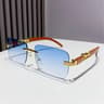 EdgeLux Rimless Retro Sunglasses 8