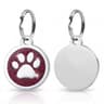 Personalized Paw Print Pet ID Tag Engraved Dog And Cat Collar Pendant 12