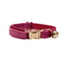 Personalized Velvet Cat Collar With Name Engraving And Bell 23