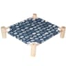 Elevated Canvas Pet Hammock Bed With Wooden Frame For Cats And Small Dogs 10