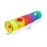 Rainbow Adventure Cat Tunnel Foldable Interactive Pet Play Tube For Indoor Cats And Kittens 9