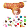 Rainbow Adventure Cat Tunnel Foldable Interactive Pet Play Tube For Indoor Cats And Kittens 27