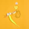 Elastic Hanging Cat Teaser Toy With Feather Bell 6