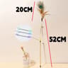 Interactive Peacock Feather Cat Wand Toy With Spring Wire Teaser 7