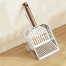 Premium Stainless Steel Cat Litter Scoop With Wooden Handle 6
