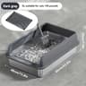 KEMORELA Extra Large Stainless Steel Cat Litter Box With Lid 9