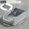 KEMORELA Extra Large Stainless Steel Cat Litter Box With Lid 11