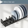 SpaceSaver Adjustable Under Cabinet Dish Drying Rack Organizer 9