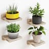 RusticNest Floating Wall Shelves Set For Home Decor And Storage 10