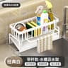 Kitchen Sink Sponge Holder And Drain Basket Organizer 11