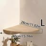 Scalloped Corner Floating Wall Shelf Wooden Storage And Display Ledge 9