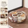 Rotating Snack Serving Tray With Lid And Portable Handle 7