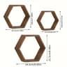 Hexagon Floating Wall Shelf Organizer 9