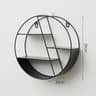 Circular Floating Wall Shelf Decorative Plant Display Rack 6