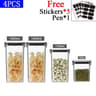 Airtight Food Storage Container Transparent Kitchen Storage Jar 12