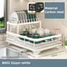Carbon Steel Dish Drying Rack With Drain Board 7